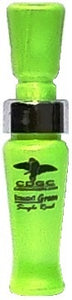 Straight Green Single Reed duck call